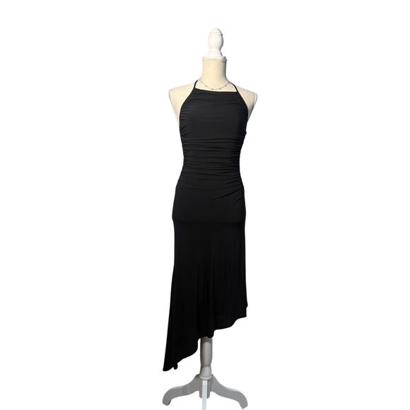 Max Studio Womens Dress XS Black Ruched Backless Date Night LBD Party Formal VTG - Picture 3 of 5